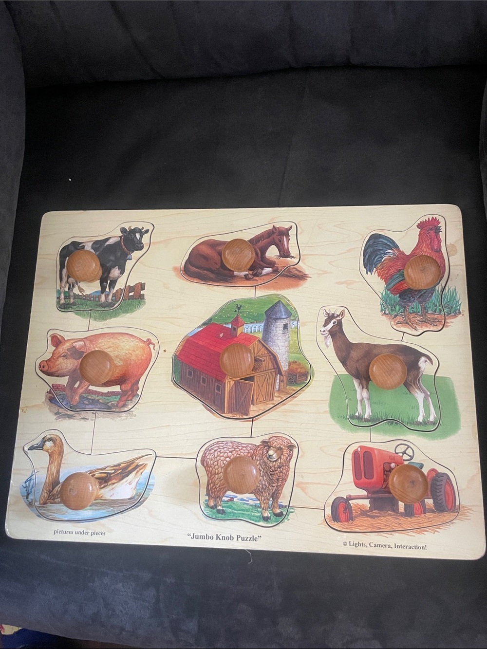 Melissa & Doug jumbo knob puzzle with chunky pieces
